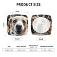 thumbnail image 5 of Gukieu Realistic Cute Puppy Print Square Cushion Cover, Elastic Strap Chair Protector, Suitable for Family Restaurant, Hotel Banquet Decorations-Four Pieces, 5 of 7
