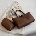 thumbnail image 2 of Bolso informal para mujer Wdftyju bolso de ocio de cuero PU con conjunto de embrague a juego, 2 of 8