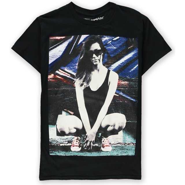 Tony Hawk - Camiseta gráfica para hombre, diseño de graffiti pop oscuro, color negro, grande Tony Hawk Camiseta gráfica