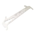 thumbnail image 1 of Stainless Steel Bike Chain Checker Wear Indicator Screws Measurement Chain Hook MTB Road Repair Chain Tools Ruler (Silver), 1 of 6