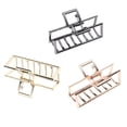 thumbnail image 4 of Pinza para el cabello elegante, pinzas para el cabello de metal para mujeres, Oro rosa, 4 of 9