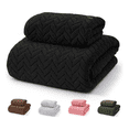 thumbnail image 2 of 2 pcs Juego De Toallas de Baño Completo Grande Lab.G, Negras, 2 of 5