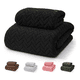 thumbnail image 2 of 2 pcs Juego De Toallas de Baño Completo Grande Lab.G, Negras, 2 of 5