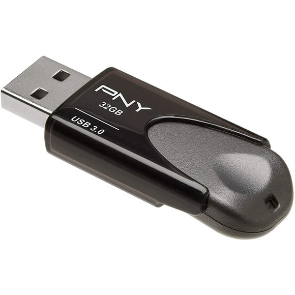 PNY 32GB Turbo Attaché 4 USB 3.0 Flash Drive - (P-FD32GTBAT4-GE), Black