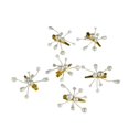 thumbnail image 1 of AW BRIDAL Clip de pelo de novia Peine de pelo de boda Accesorios de pelo de boda de perlas para novias Niña de las flores Piezas de pelo de novia para tocados de boda 6 piezas (Oro) MFZFUKR YZY1068, 1 of 6