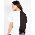 thumbnail image 3 of Blusa bicolor con cuello V, 3 of 5