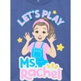 thumbnail image 2 of Ms. Rachel Toddler Girls' Graphic Tee with Short Sleeves, Sizes 12M-5T, 2 of 3