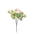 thumbnail image 2 of Artificial Bridal Bouquet 7 Head - Simulation Roses for Wedding, Home, Bedroom Decoration, Lotus, 1 Pack, 2 of 9