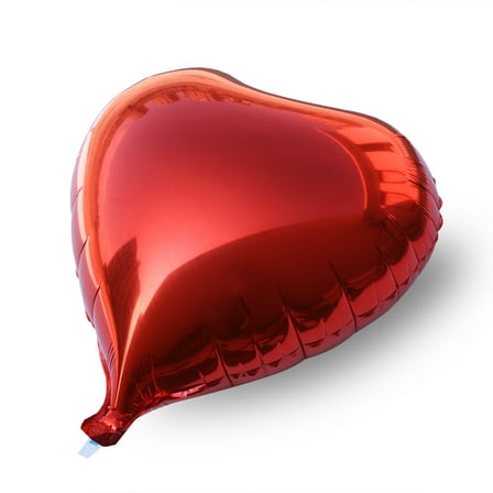 YSNOOWE Valentine's Day Aluminum Foil Balloons Red Heart 10Pcs 18.5*17.7in