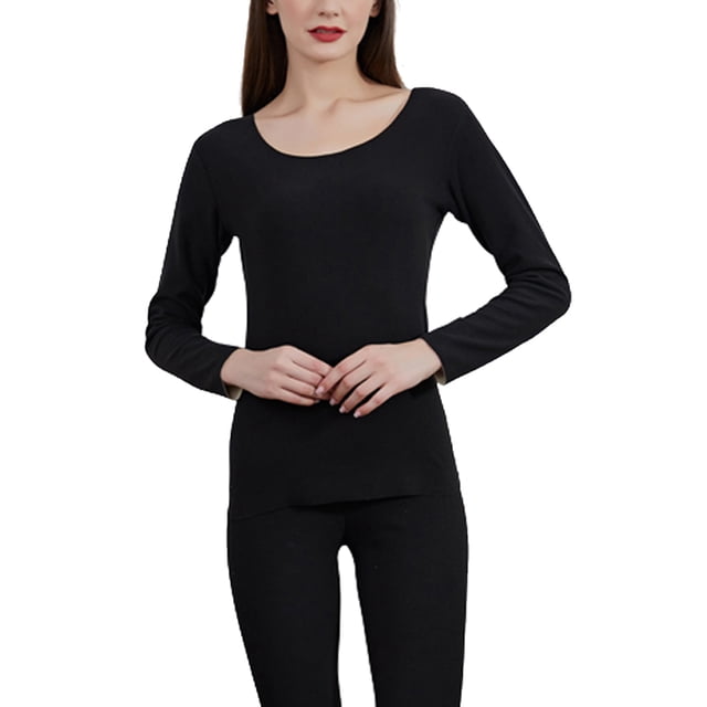 Qarigey Ropa interior térmica para hombre, cálida, previene el viento frío, Heattech, informal, sencilla, generosa, saludable, suave, ropa Ropa interior Negro SG