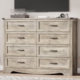 thumbnail image 7 of FANRAL 8 Drawers Dresser for Bedroom,Modern Wooden Chest of Drawers,Storage Organizer Dresser for Closet,Walnut Dresser(Plus), 7 of 7