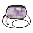 thumbnail image 2 of FORMRS Mini Crossbody Bag for Women Adjustable Rope Shoulder Casual Phone Purse, Pastel Purple Marble Pattern, 2 of 7