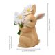 thumbnail image 3 of Adornos de Pascua, adornos de Pascua para exteriores, conejito realista, figura de conejo blanco, decoración de jardín, artesanías de resina, decoraciones de Pascua, adornos de conejo de resina, 3 of 6