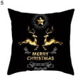 thumbnail image 1 of Funda de almohada con estampado de ciervos, funda de cojín de poliéster decorativa elástica para el hogar, 1 of 5
