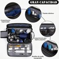 thumbnail image 2 of Neceser de Viaje para Hombres y Mujeres, Bolsa de Aseo Viaje Impermeable, Organizador de Cosmetiquera de Viaje, Makeup Bag de Gran Capacidad, Bolsa de Baño Portátil, Multifuncional, Negro, 2 of 4