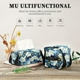 thumbnail image 5 of BZSMCE Leatehr Tissue Holders Cute Serene Blue Floral Garden Pattern Tissue box, 5 of 8