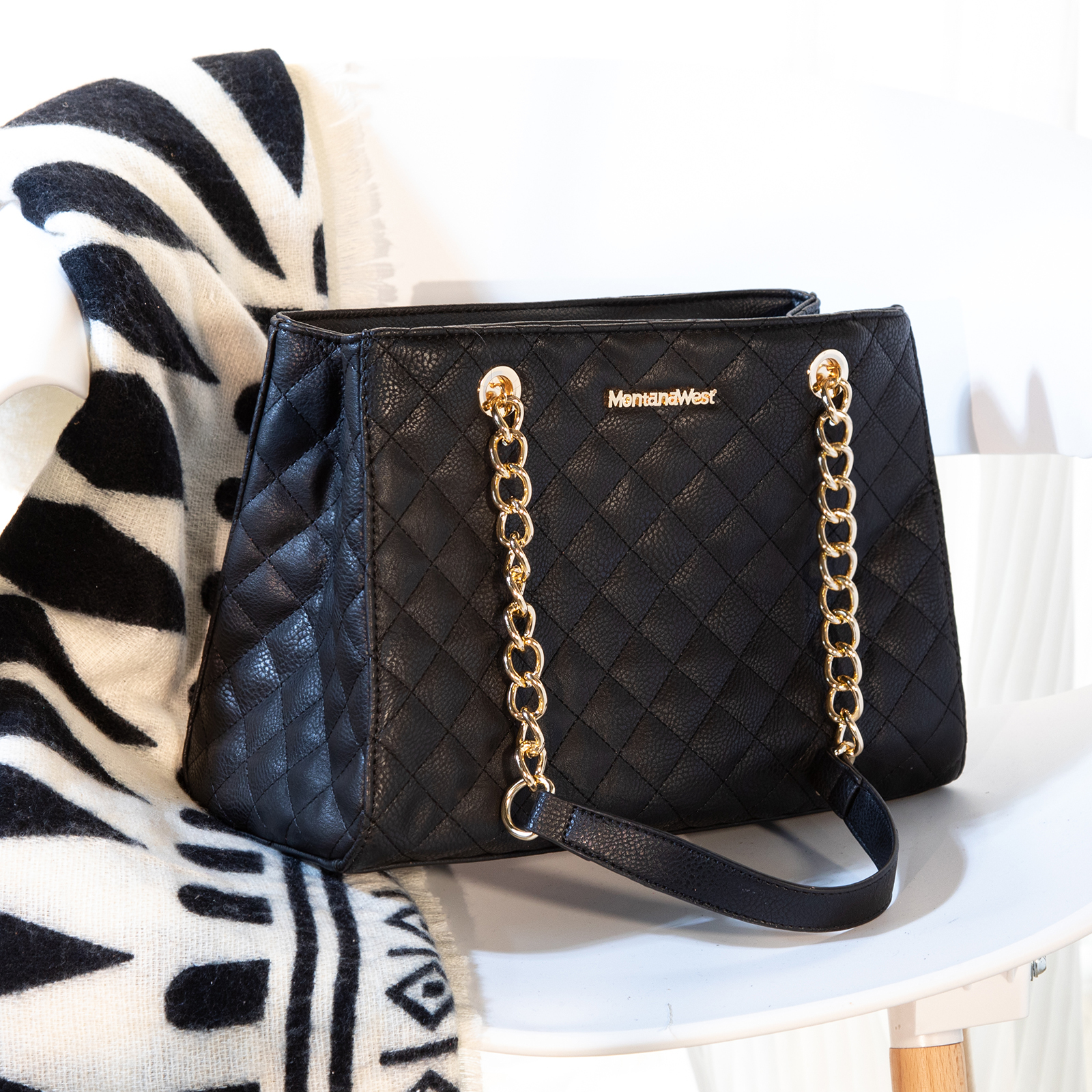 Montana West Medium Quilted Tote Bag photo 2