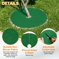 thumbnail image 4 of Uxcell 2pcs Tree Mulch Ring 32.3 Inch Non-Woven Round Tree Protector Weed Barrier Mat Plant Cover Rings for Weed Grass Control Root Protection, Green, 4 of 7