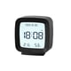 thumbnail image 2 of Naiovety Reloj Digital ABS pantalla de fecha de reemplazo estilo Simple Control de voz LCD dormitorio niños alarmas termómetro retroiluminación Decoración del hogar Negro Naiovety HA083884-02B, 2 of 6
