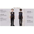 thumbnail image 4 of Boys Linen Suit Boys Tuxedo Slim Fit 3 Piece Summer Suit Kids Linen Suit Jacket Vest Pant, 4 of 5