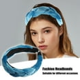 thumbnail image 3 of Unique Bargains 1 Pc Thick Braided Headband Headwear Hairband for Women 1.2 Inch Wide Blue, 3 of 7
