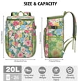 thumbnail image 3 of Travel Cooler Bag - Pioneer Flower Floral Print Pattern Camping Beer Cooler Backpack with Bottle Opener- Waterproof Insulated Picnic Backpacks - Cooler Bag for Beach, 3 of 6