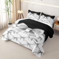 thumbnail image 3 of Erosebridal Bowtie Print Bed Spread Queen,Kawaii Coquette Bows Queen Coverlet Set For Girls,3pcs, 3 of 7