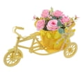 thumbnail image 5 of OIUR Bicycle Artificial Woven Flower Basket Tricycle Planter Large Capacity Multi-Function Decorative Nostalgic Plant Rack Flower Stand, 5 of 7