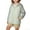 Green, variant on Girls Sun Protection Jackets, Long Sleeve Zipper Hooded Athletic Rash Guard Green Size 14-16 T