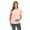 Pink, variant on zttd womens maternity irregular soild hem tee shirt casual short sleeve crew neck basic nursed t shirt top breastfeeding blouse