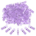 thumbnail image 1 of Uxcell 1.4" Pinzas de Ropa de Color, 60Pcs Mini Pinzas de Plástico Coloridas con Fuerte Agarre para Colgar Fotos, Manualidades Decorativas, Púrpura Transparente, 1 of 6
