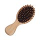 thumbnail image 1 of Soidarity Cepillo de pelo de bambú de dientes anchos amarillos de madera de bambú, masaje suave compacto y ligero para el cabello masajeadores Negro, 1 of 6