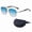 Gradation Blue C5, variant on Men's Square Aviator Sunglasses Gold Frame Blue Gradient Lens UV Protection