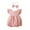Red, variant on Huowey Baby Girls Fly Sleeve Solid Color Backless Romper Bodysuits Headbands Set Versatile Dailywear, 3-6 Months
