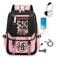 thumbnail image 3 of Mochila Dragon Ball Z Para Mujeres , Escolar Para Ordenador Para Hombres De Estudiante , Bolsa De Viaje (Interfaz USB E De Auriculares), 3 of 4