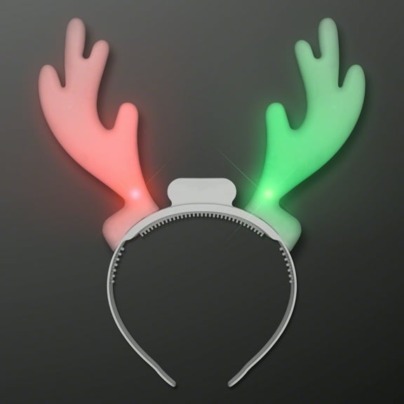 FlashingBlinkyLights LED Reindeer Antlers Color Change Headband
