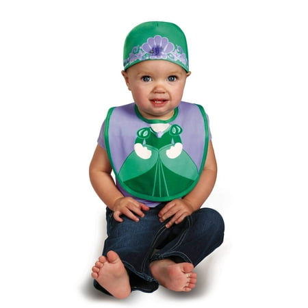 Disney Disguise Baby Girl's The Little Mermaid Ariel Bib and Hat Costume 0-6 Months