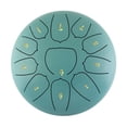 thumbnail image 1 of Tambor de lengua de acero de 10 pulgadas. tambor de mano de 11 notas con mazo de tambor. púas para dedos. percusión para meditación y Yoga Tomshoo  Tambor de lengua de acero, 1 of 6