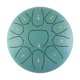 thumbnail image 1 of Tambor de acero Tambor de lengua de acero de 10 pulgadas, tambor de mano de 11 notas con mazo de tambor, púas para dedos, percusión para meditación y Yoga Meterk  Tambor de acero, 1 of 6