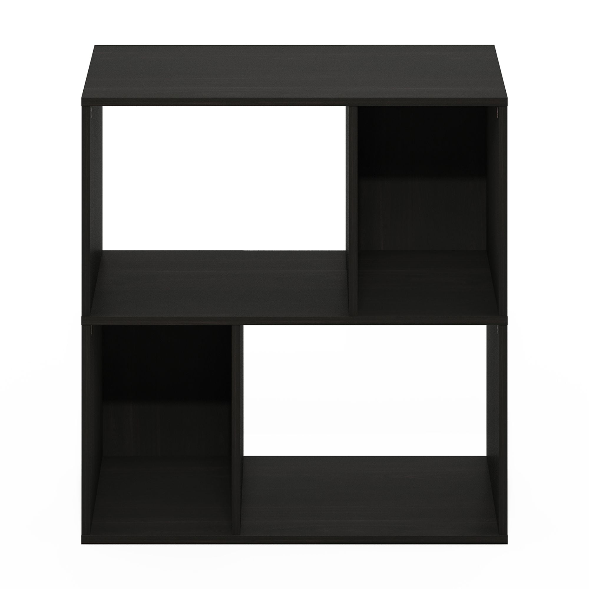 Furinno Daly 4-Cube Irregular Cubes Bookcase, Bookshelf, Storage Organizer, Espresso