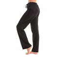 thumbnail image 3 of YDDIAN Womens Pajama Pants Cozy Drawstring Oversized Halloween Pants Flannel Plain Winter Sleep Y2k Pajama Bottoms Black XXL, 3 of 7