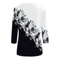 thumbnail image 5 of Cute Tops Seaside Plus Size Spring for Womens 3/4 Sleeve Cool Thin Tee Shirts Women, 5 of 5