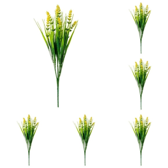 Cqxid Household Imitation Under $10 Artificial flowers Artificial Outdoor Flowers Lavender Greenery Plants With Flowers For Pot Decor For Window Garden Patio Hanging Planter Front Porch