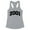 Heather Grey, variant on 2001 College Style Tank Top Fitted Racerback Women's Large White
