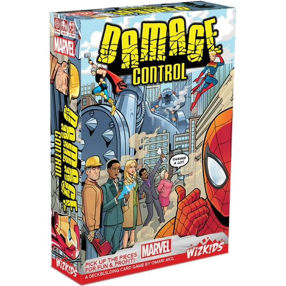 Marvel: Damage Control - WizKids Card Game, Ages 12 , 2-4 Players, 30 Min