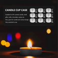 thumbnail image 5 of 100Sets Aluminum Tea Lights Cups Candle Cup Case Empty Case Candle Wax Containers with Candle Wicks, 5 of 5