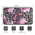 thumbnail image 5 of Pink Leopard Pattern Door Rugs,Washable Non Slip Door Mats Indoor,Decorative Door Mats,Entry Mat Indoor for Entrance,Bedroom,Kitchen,Bathroom,30"x17", 5 of 6