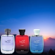 Hawas, Hawas Ice & Hawas Fire Eau de Parfum Sprays 100ml (3.4 oz) by Rasasi (Collection)