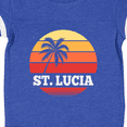 thumbnail image 4 of Inktastic St Lucia Vacation Travel Cruise Boys or Girls Baby Bodysuit, 4 of 5