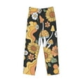thumbnail image 4 of Daiia Mushrooms Honeycomb Men's Sleep Pant with Pockets and Drawstring,Pajama Pants-Small, 4 of 9